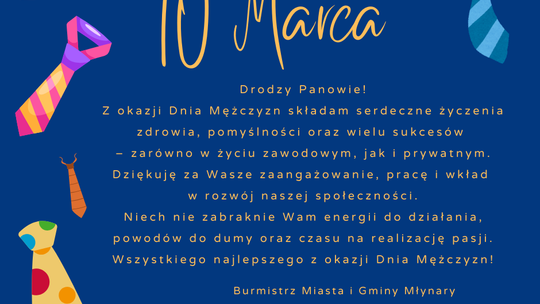 10 marca - Dzień Mężczyzny.