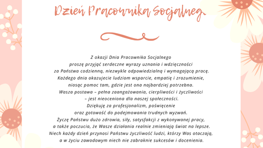 21 listopada - Dzień Pracownika So0cjalnego.