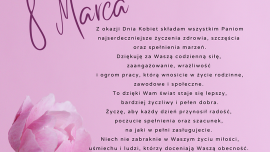 8 marca - Dzień Kobiet.