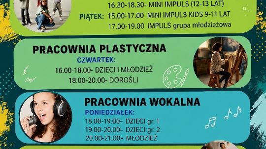 Oferta zajęć w Ośrodku Kultury w Młynarach 2026/2027