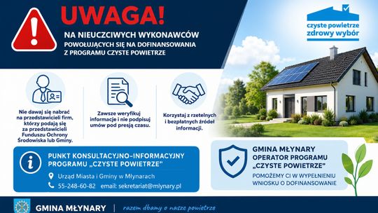 Ostrzeżenie przed nieuczciwymi wykonawcami oferującymi pomoc w uzyskaniu dofinansowania na termomodernizację budynków
