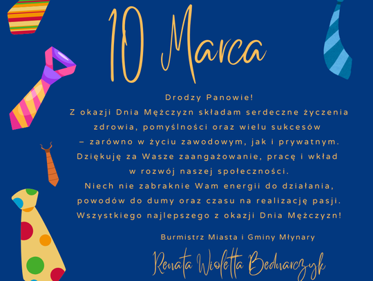 10 marca - Dzień Mężczyzny.