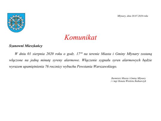 76 rocznica wybuchu Powstania Warszawskiego 76 rocznica wybuchu Powstania Warszawskiego