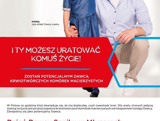 Akcja rejestracji potencjalnych dawców szpiku kostnego