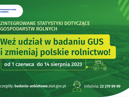 Badanie GUS dla rolników.
