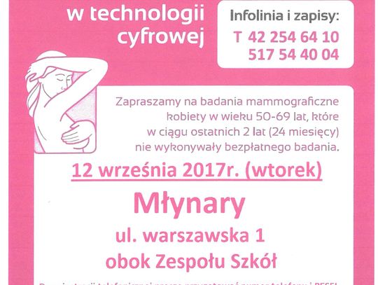 Bezpłatna mammografia
