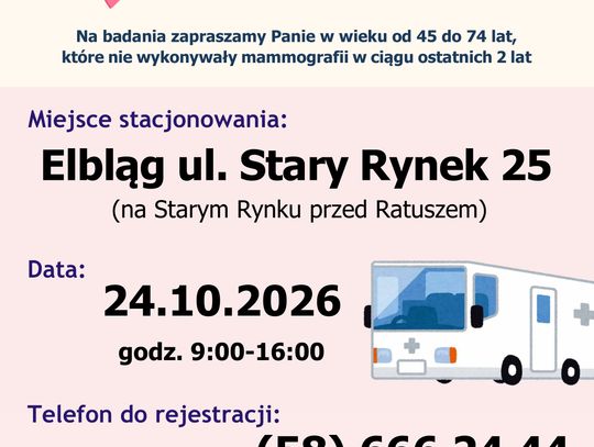 Bezpłatne badania mammograficzne