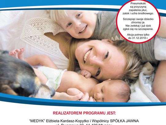 Bezpłatne szczepienia przeciwko pneumokokom