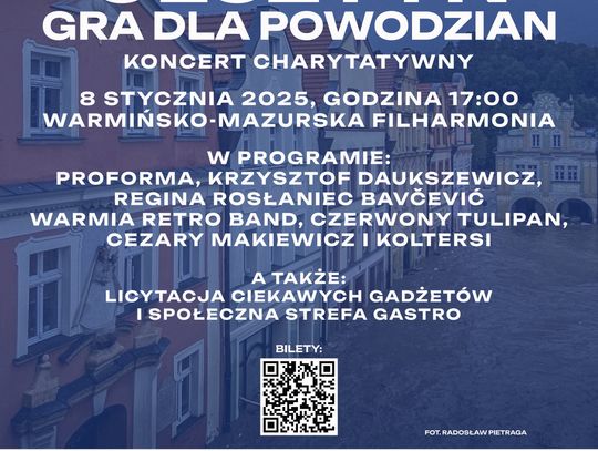 Charytatywny koncert "Olsztyn gra dla powodzian".