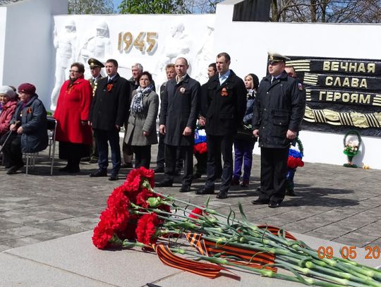 Delegacja z Młynar uczestniczy w obchodach Dnia Zwycięstwa w mieście partnerskim Ladushkin