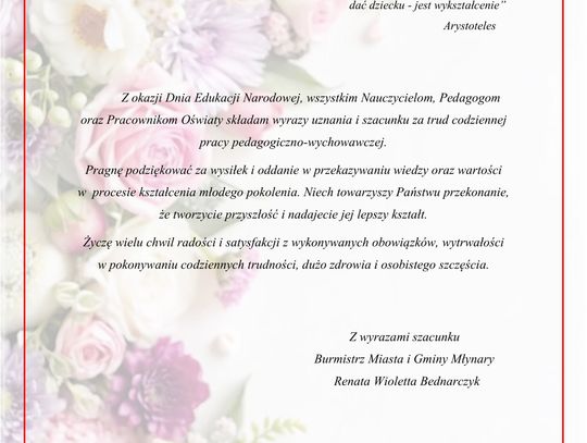 Dzień edukacji Narodowej.
