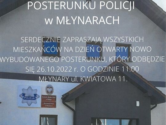 Dzień otwarty nowo wybudowanego Posterunku Policji w Młynarach
