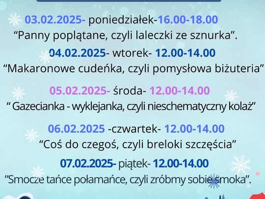 Ferie z Ośrodkiem Kultury- 2. tydzień