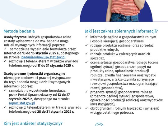 GUS przeprowadzi badanie ankietowe nt. koniunktury w gospodarstwach rolnych