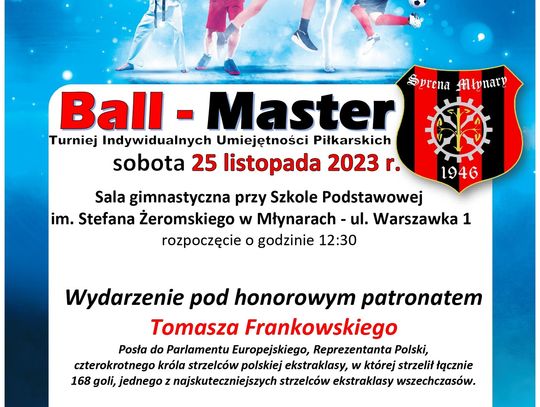 Już w sobotę zapraszamy na turniej Indywidualnych Umiejętności Piłkarskich z udziałem gościa specjalnego