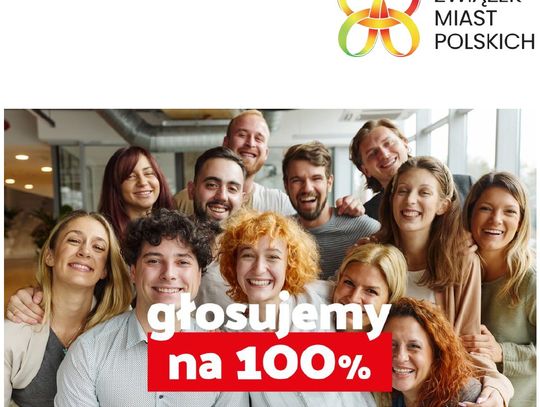 Kampania społeczna " głosujemy na 100%"