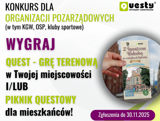 Konkurs dla organizacji pozarządowych.