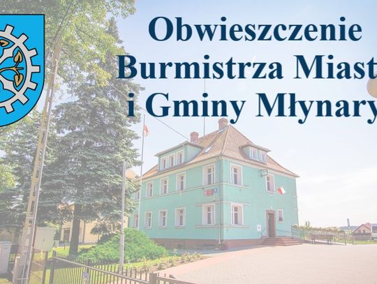 Obwieszczenie Burmistrza Miasta i Gminy Młynary ws Planu polowań KŁ „ROGACZ” w Elblągu 2021/2022 Obwieszczenie Burmistrza Miasta i Gminy Młynary ws Planu polowań KŁ „ROGACZ” w Elblągu 2021/2022