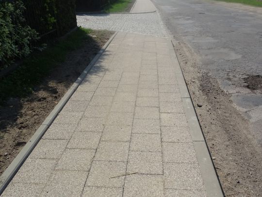 Odbiór chodnika przy ul. Warszawskiej