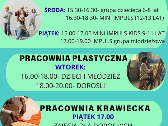 Oferta zajęć stałych w Ośrodku Kultury na rok 2025/2026