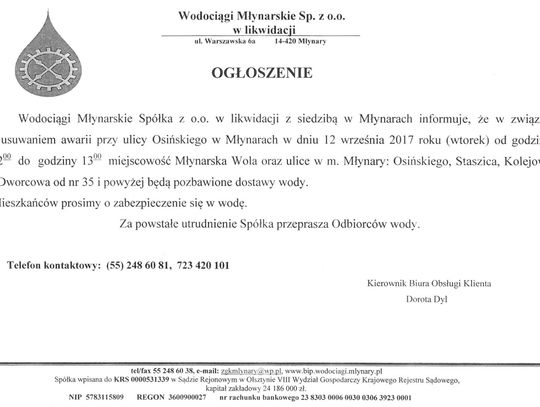 Ogłoszenie