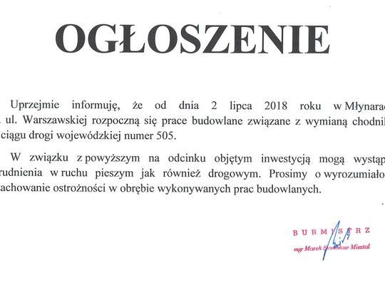 Ogłoszenie