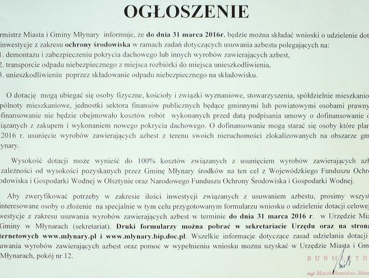 Ogłoszenie Ogłoszenie
