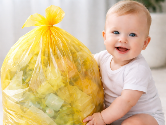 Ogłoszenie w sprawie obowiązku zgłoszenia dziecka do opłaty za gospodarowanie odpadami komunalnymi.