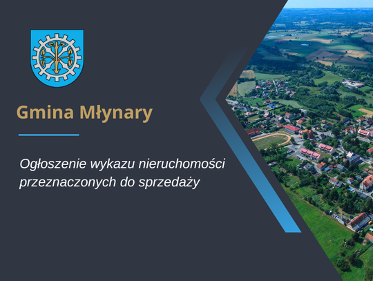 Ogłoszenie wykazu nieruchomości stanowiących mienie komunalne przeznaczonych  do sprzedaży w drodze przetargu nieograniczonego.