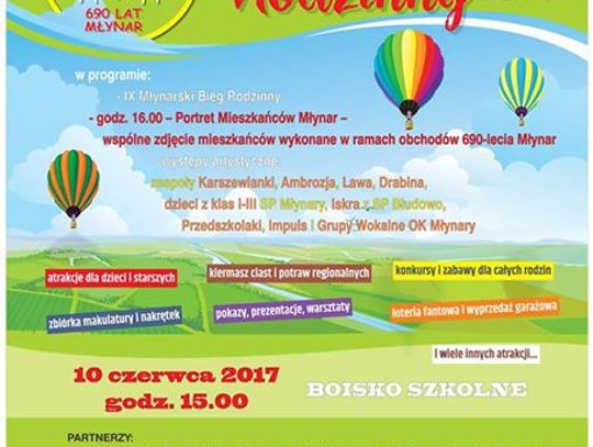 Piknik Rodzinny 2017 - godz. 16.00 portret mieszkańcow miasta w ramach obchodów  690-lecia Młynar