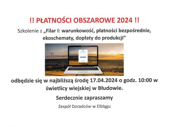 Płatności obszarowe 2024 r.