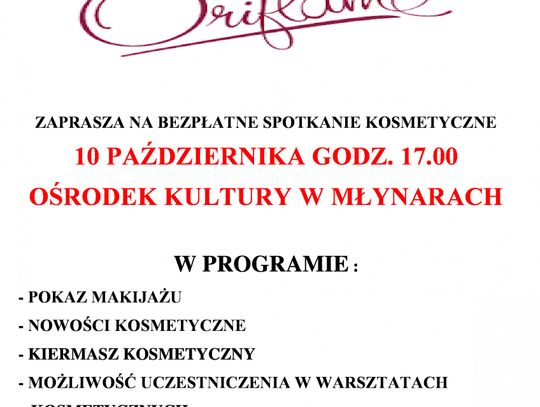 Pokaz makijażu firmy kosmetycznej 10 października godz. 17.00