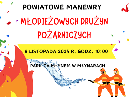 Powiatowe Manewry Młodzieżowych Drużyn Pażarniczych.