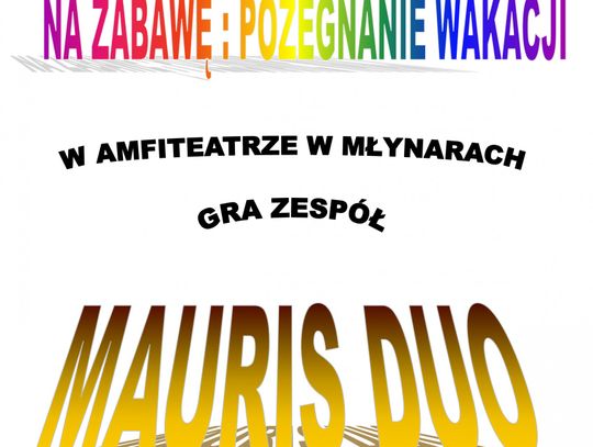 Pożegnanie wakacji - zabawa w amfiteatrze - 26 sierpnia 