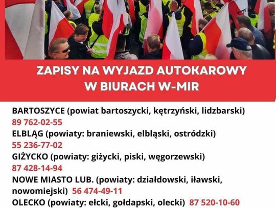 Protest Rolników.