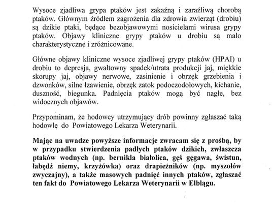 Ptasia grypa