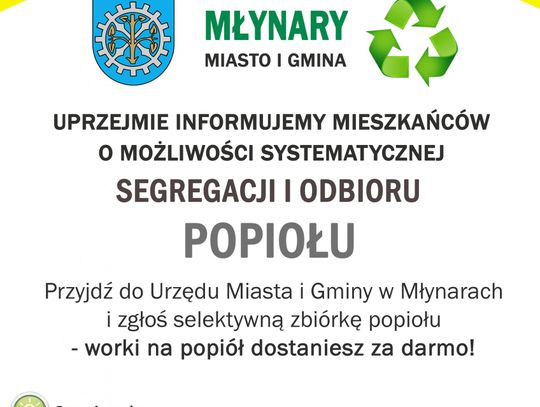 Selektywna zbiórka popiołu