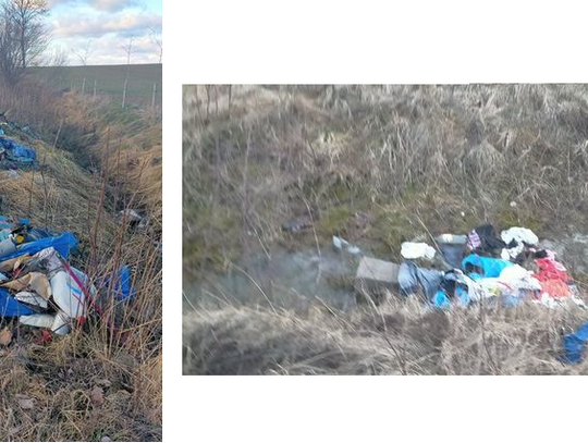 Sprawca podrzucenia odpadów na drodze powiatowej ustalony