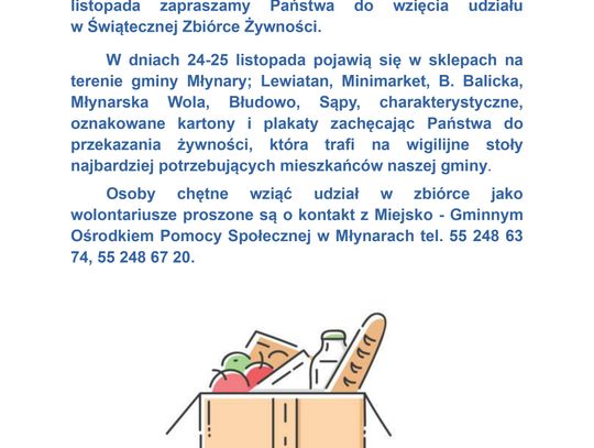 Świąteczna Zbiórka Żywności.