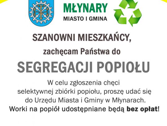 Systemaregtyczna segregacja i odbiór popiołu