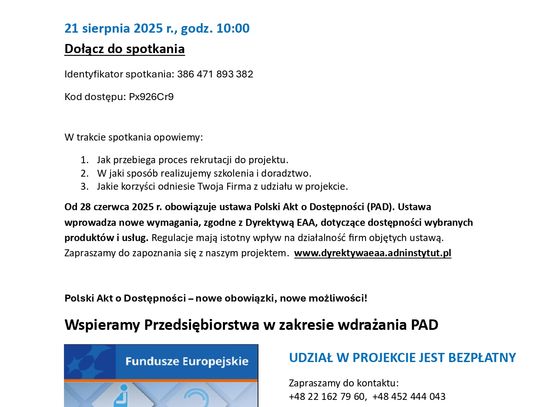 Szkolenia i doradztwo dla przedsiebiorstw