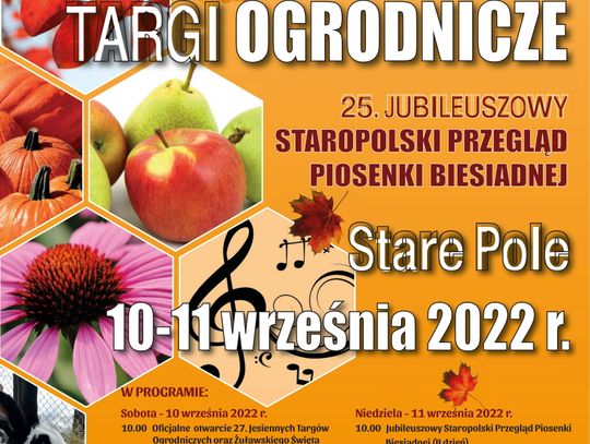 Targi ogrodnicze w Starym Polu - 10-11.09.2022 r.