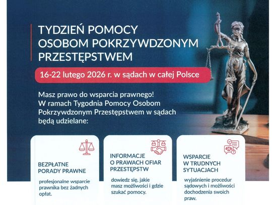 Tydzień pomocy osobom pokrzywdzonym przestępstwem.