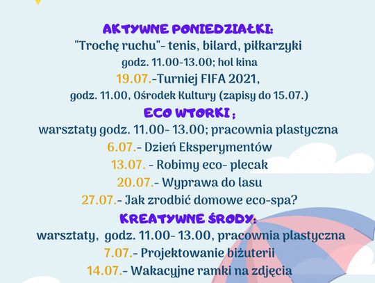 Wakacyjne spotkania- oferta Wakacyjne spotkania- oferta