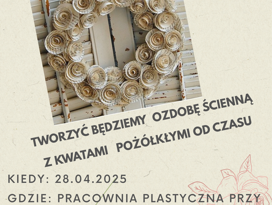 Warsztaty- ozdoba ścienna