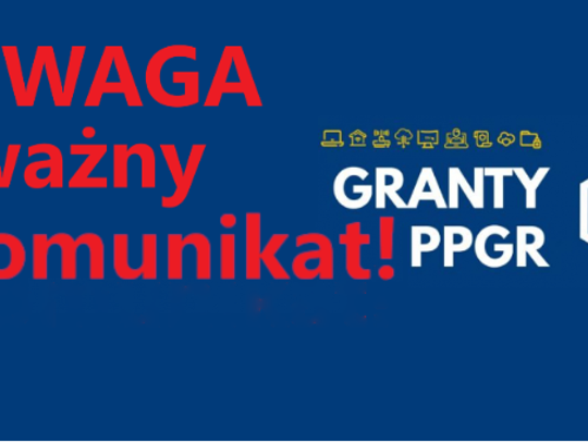 Ważny komunikat dla osób ubiegających się o przyznanie komputera