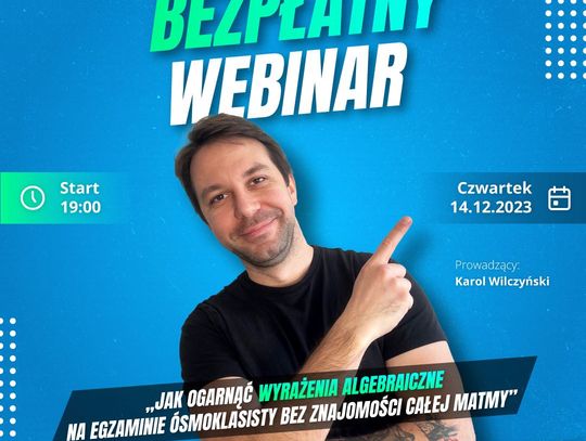 Webinar dla uczniów klas ósmych.