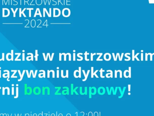 Weź udział w dyktandzie i zgarnij bon zakupowy.