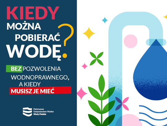 plakat kiedy można pobierać wodę