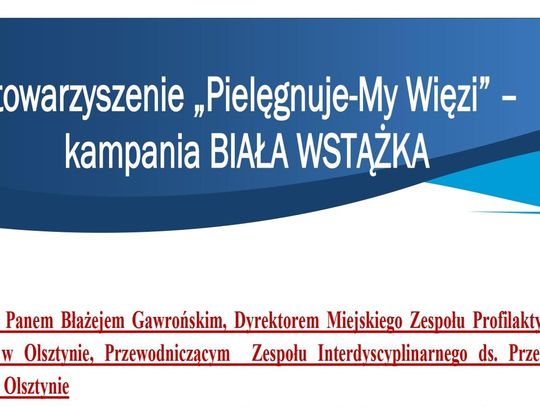 Wywiady ze specjalistami pracującymi w obszarze przeciwdziałania przemocy, przeprowadzone w ramach kampanii „Biała Wstążka”